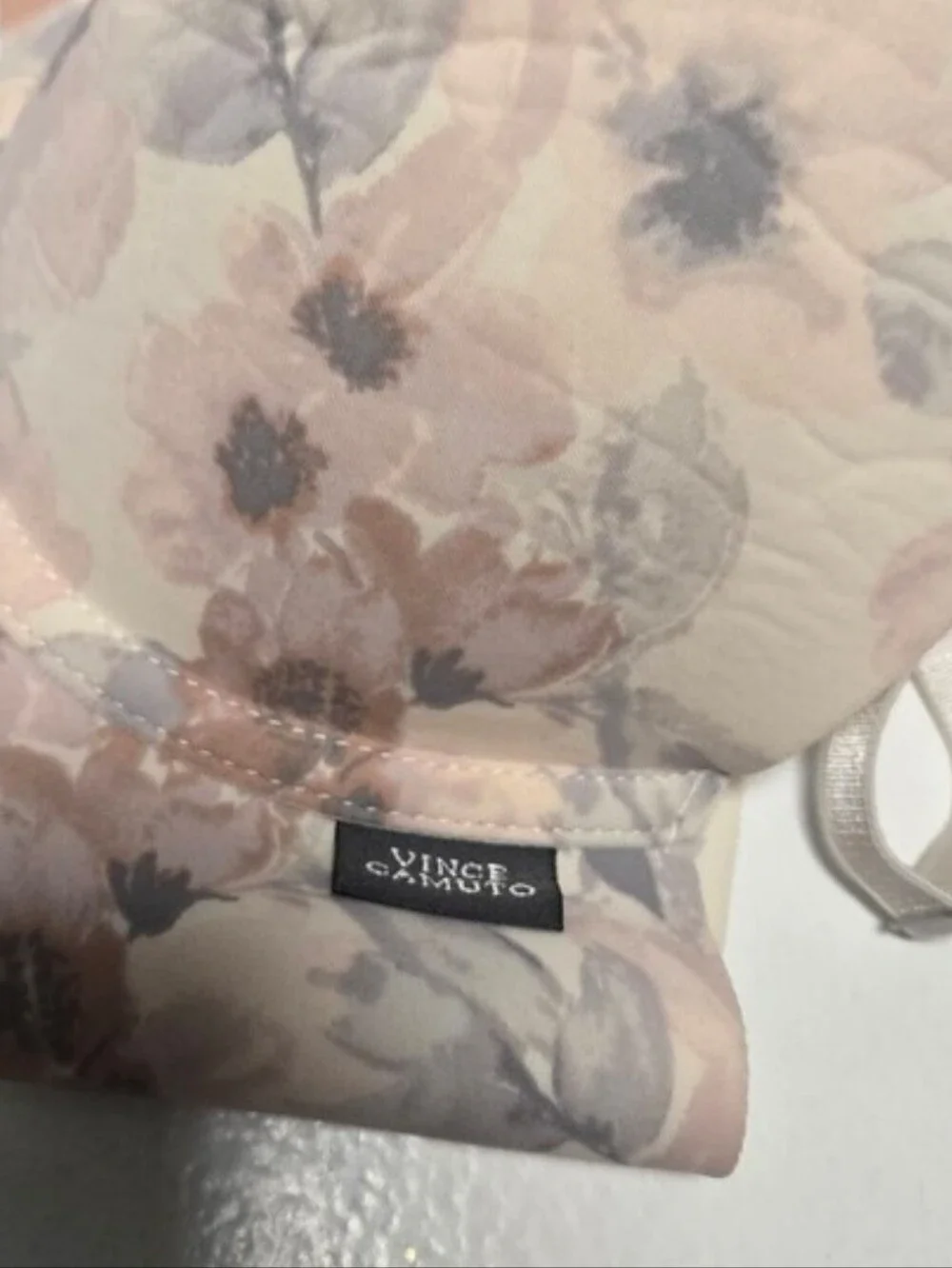 Womens Vince Camuto Cottagecore Coquette Underwired Floral Print T-shirt Bra 34B